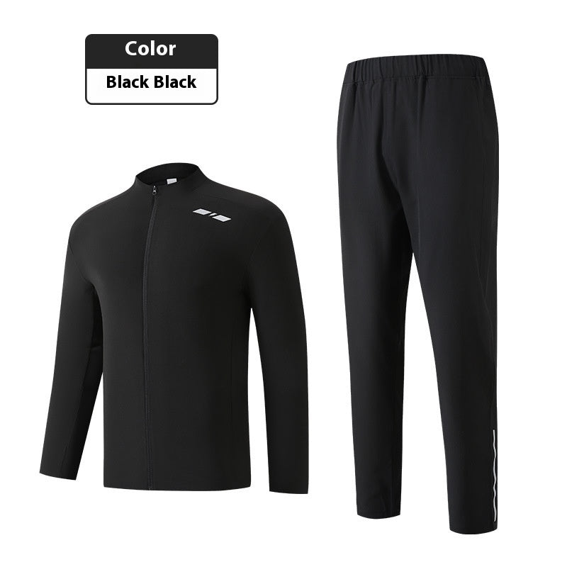 Autumn Leisure Running Stand Collar Suit Fitness Clothes Warm Cycling Clothing