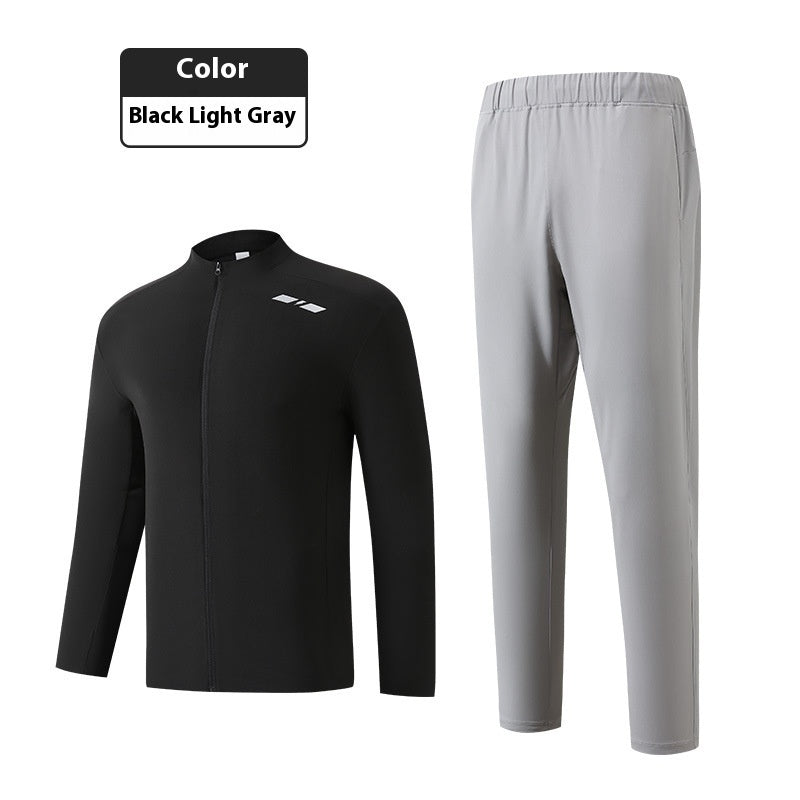 Autumn Leisure Running Stand Collar Suit Fitness Clothes Warm Cycling Clothing
