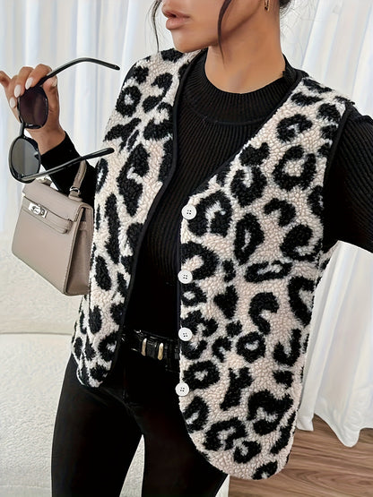 Leopardenmuster Cardigan