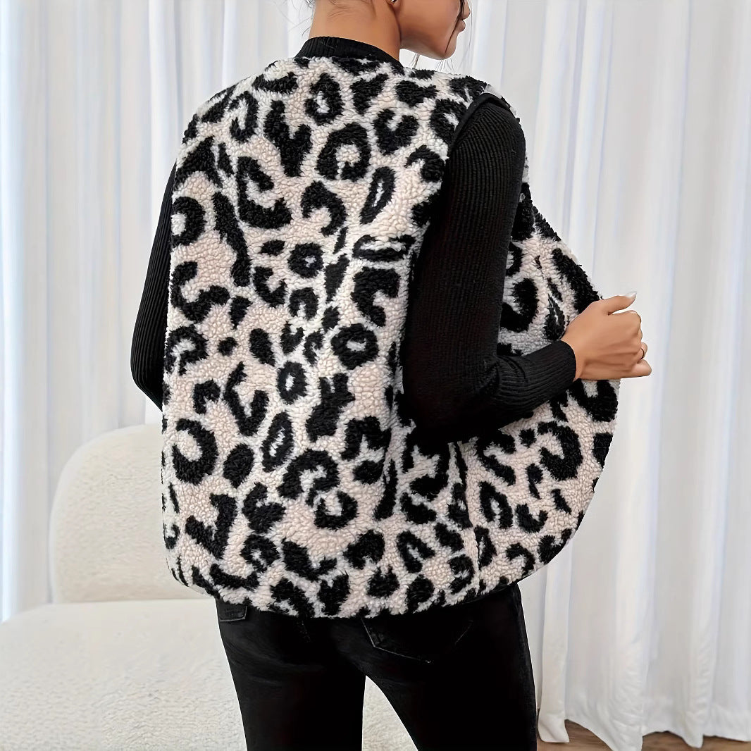 Leopardenmuster Cardigan